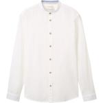 Weiße Unifarbene Tom Tailor Leinenhemden aus Leinen für Herren Größe 3 XL 