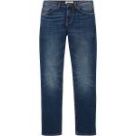 Blaue Bestickte Tom Tailor Josh Slim Fit Jeans aus Denim für Herren Größe XL Weite 29, Länge 32 