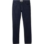 Blaue Unifarbene Tom Tailor Marvin Straight Leg Jeans aus Denim für Herren Weite 32, Länge 36 