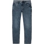 Blaue Unifarbene Tom Tailor Marvin Straight Leg Jeans aus Denim für Herren Weite 33, Länge 34 