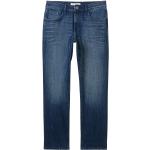 Blaue Unifarbene Tom Tailor Marvin Straight Leg Jeans aus Denim für Herren Weite 38, Länge 34 