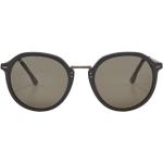 Schwarze Tom Tailor Ovale Retro Sonnenbrillen für Herren 