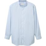 Reduzierte Blaue Unifarbene Tom Tailor Stehkragen Stehkragenhemden für Herren Größe 4 XL 