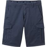 Blaue Unifarbene Tom Tailor Cargo-Shorts für Herren Größe XXL 
