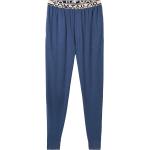 Blaue Melierte Tom Tailor Melange Pyjamahosen für Herren Übergrößen 