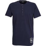 TOM TAILOR Herren T-Shirt blau uni 1er Pack 50;52;54
