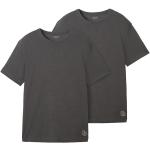 Graue Unifarbene Tom Tailor T-Shirts für Herren Größe XL 2-teilig 