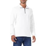 Reduzierte Weiße Unifarbene Langärmelige Tom Tailor Stehkragen Herrensweatshirts aus Baumwolle Größe XXL 