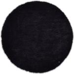 Schwarze Tom Tailor Runde Runde Hochflorteppiche 140 cm aus Kunstfaser 