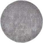 Graue Tom Tailor Runde Runde Hochflorteppiche 140 cm aus Kunstfaser 