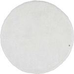 Weiße Tom Tailor Runde Runde Hochflorteppiche 140 cm aus Kunstfaser 