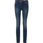 Blaue Tom Tailor Alexa Bio Slim Fit Jeans mit Reißverschluss aus Denim für Damen Größe XS Weite 28, Länge 32 