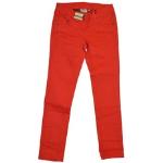 Rote Tom Tailor Denim Skinny Jeans für Kinder mit Reißverschluss aus Baumwolle maschinenwaschbar Größe 170 