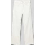 Offwhitefarbene Unifarbene Tom Tailor 5-Pocket Jeans für Kinder mit Reißverschluss aus Baumwolle für Mädchen Größe 176 
