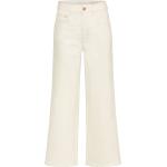 Weiße High Waist Jeans aus Denim für Damen 
