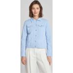 Hellblaue Tom Tailor Übergangsjacken aus Baumwolle für Damen Größe 3 XL 
