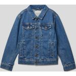 Blaue Tom Tailor Kinderjeansjacken aus Baumwolle für Jungen Größe 164 