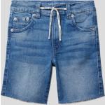 Reduzierte Hellblaue Tom Tailor Jeans Shorts für Kinder aus Baumwollmischung für Jungen Größe 116 