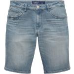 Blaue Tom Tailor Denim Jeans-Shorts aus Denim für Herren für den für den Sommer 