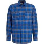 Blaue Karo Color Blocking Langärmelige Tom Tailor Langarmhemden Größe S 