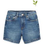 Reduzierte Blaue Tom Tailor Kids Bio Jeans Shorts für Kinder mit Reißverschluss aus Baumwolle für Mädchen Größe 116 