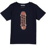 Reduzierte Dunkelblaue Tom Tailor Kids Rundhals-Ausschnitt Pailletten Shirts für Kinder aus Baumwolle für Jungen Größe 98 