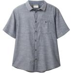 Reduzierte Graue Kurzärmelige Tom Tailor Kentkragen Hemden mit Kent-Kragen für Herren Größe L für den für den Sommer 