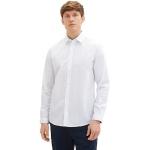 Reduzierte Weiße Langärmelige Tom Tailor Herrenlangarmhemden aus Baumwollmischung Größe XL 