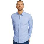 Hellblaue Casual Langärmelige Tom Tailor Kentkragen Hemden mit Kent-Kragen aus Baumwolle für Herren Größe 3 XL für den für den Frühling 