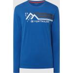 Marineblaue Langärmelige Tom Tailor Herrenpoloshirts & Herrenpolohemden aus Baumwolle Größe S für den für den Frühling 