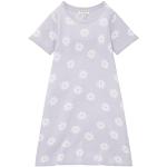 Fliederfarbene Motiv Kurzärmelige Tom Tailor Mini Gemusterte Kinderkleider für Mädchen Größe 110 