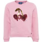 Rosa Unifarbene Langärmelige Tom Tailor Kindersweatshirts für Mädchen Größe 134 für den für den Herbst 