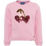 Rosa Unifarbene Langärmelige Kindersweatshirts für Mädchen Größe 98 