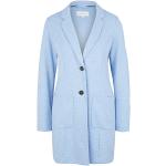 Hellblaue Unifarbene Tom Tailor Damenmäntel aus Viskose Größe XXL für den für den Herbst 
