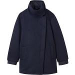 Blaue Tom Tailor Stehkragen Wollmäntel aus Wolle für Damen Größe XL 