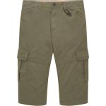 Grüne Casual Tom Tailor Max Cargo-Shorts mit Reißverschluss aus Baumwolle für Herren Größe XS 