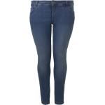 Blaue Tom Tailor My True Me Skinny Jeans mit Reißverschluss aus Denim für Damen Größe XXL 