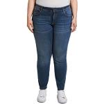 Reduzierte Blaue Tom Tailor Denim Slim Fit Jeans aus Denim für Damen Größe XL Große Größen 