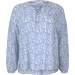 Blaue Blumenmuster Tom Tailor Tunika-Blusen für Damen 
