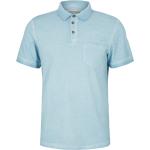 Blaue Kurzärmelige Tom Tailor Kurzarm-Poloshirts für Herren Größe S 