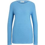 Blaue Elegante Tom Tailor Nachhaltige Rundhals-Ausschnitt Damensweatshirts Größe L 