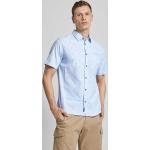 Hellblaue Tom Tailor Regular Fit Hemden aus Baumwolle für Herren Größe L 