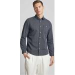 Dunkelblaue Unifarbene Tom Tailor Kentkragen Hemden mit Kent-Kragen aus Baumwolle für Herren Größe 3 XL 