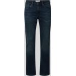 Dunkelblaue Tom Tailor Josh Slim Fit Jeans aus Baumwollmischung für Herren Weite 34, Länge 32 