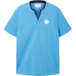 Himmelblaue Tom Tailor T-Shirts für Herren Größe L 