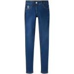 Blaue Unifarbene Casual Tom Tailor Bio Skinny Jeans für Kinder mit Reißverschluss aus Denim trocknergeeignet Größe 158 