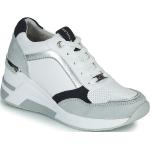 Weiße Tom Tailor Low Sneaker für Damen Größe 38 mit Absatzhöhe 5cm bis 7cm 