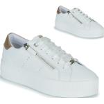 Weiße Tom Tailor Low Sneaker für Damen Größe 37 mit Absatzhöhe 3cm bis 5cm 