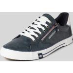 Marineblaue Tom Tailor Low Sneaker mit Reißverschluss aus Textil für Herren Größe 42 