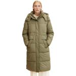 Khakifarbene Gesteppte Casual Tom Tailor Damensteppmäntel & Damenpuffercoats aus Polyester Größe XS für den für den Winter 